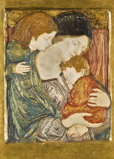 Robert Anning Bell - Relief With A Mother And Children
