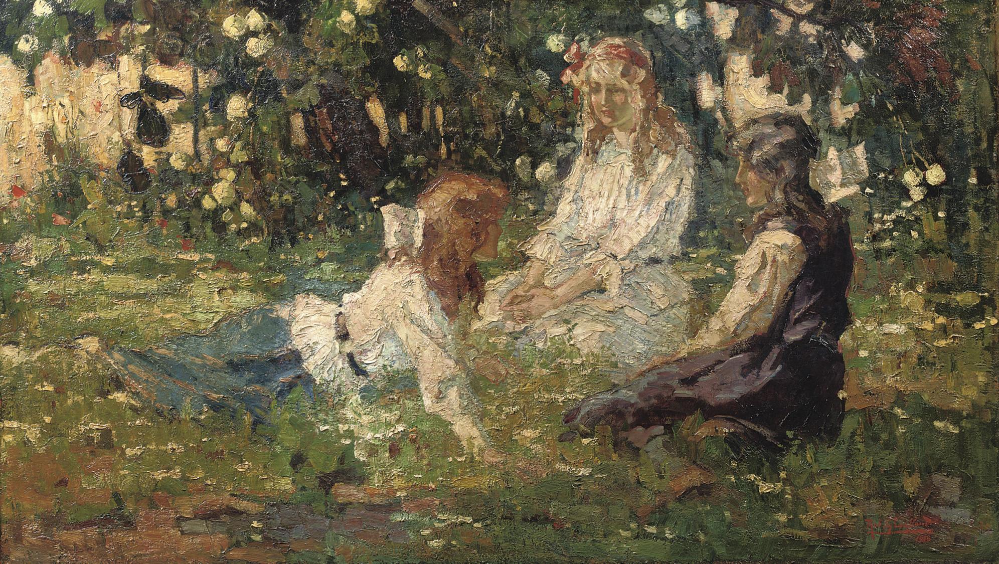 Robert Archibalt Graafland - Zomer Weelde: Chatting In The Garden