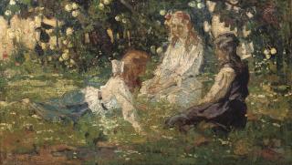 Robert Archibalt Graafland - Zomer Weelde: Chatting In The Garden