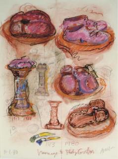 Robert Arneson - Hommage to Philip Guston