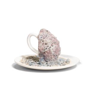 Robert Arneson - Rock on Saucer #17, 1972