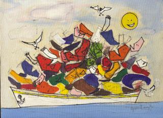 Robert Arthur Goodnough - Boat People