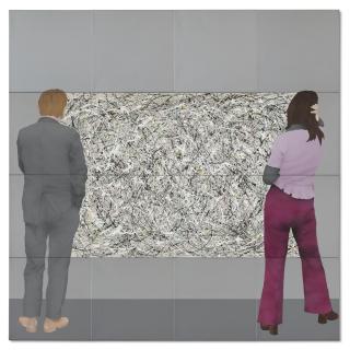 Robert Ballagh - Man, Woman With A Jackson Pollock