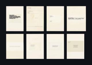 Robert Barry - Invitation piece