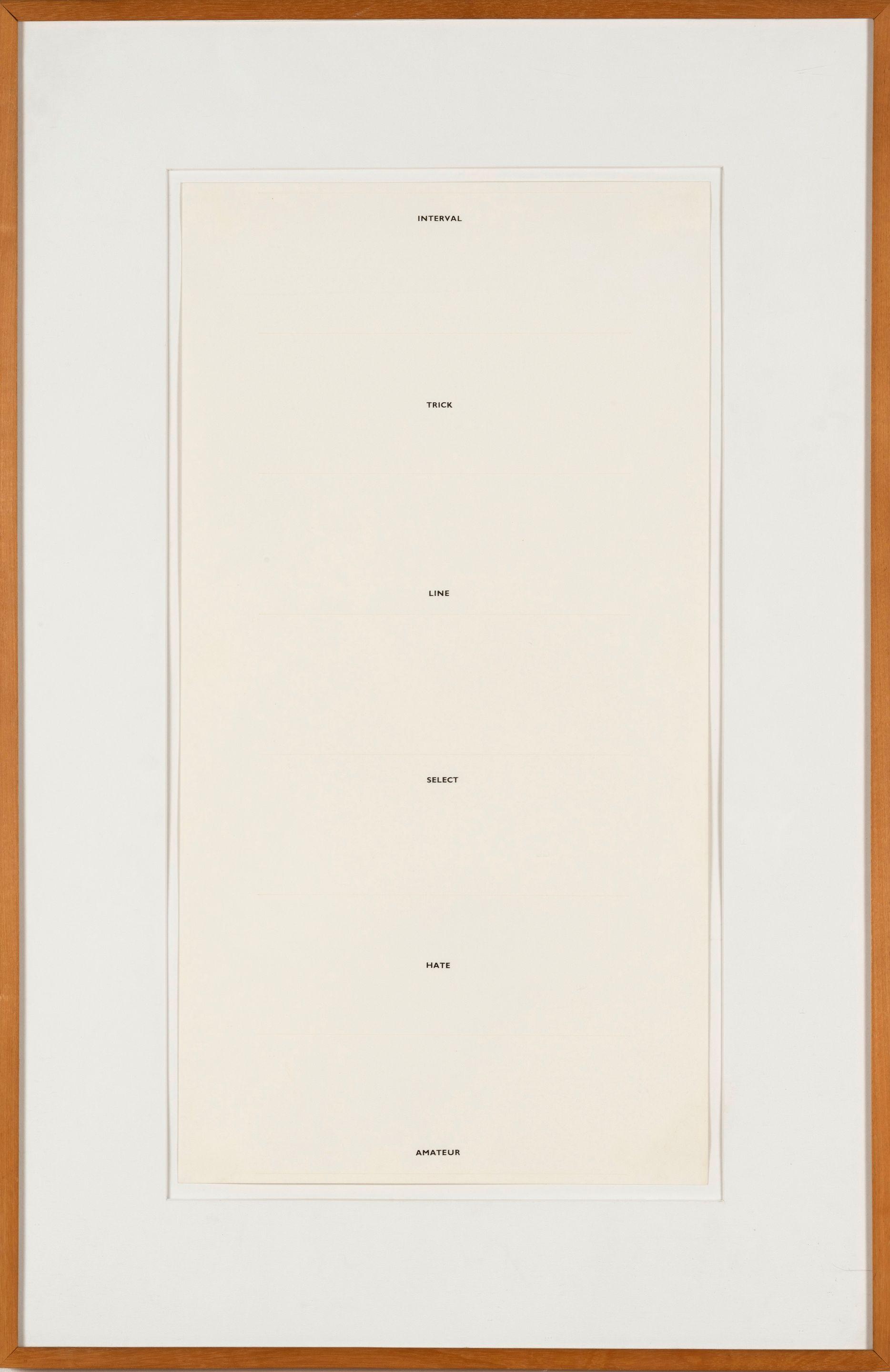 Robert Barry - Sans titre