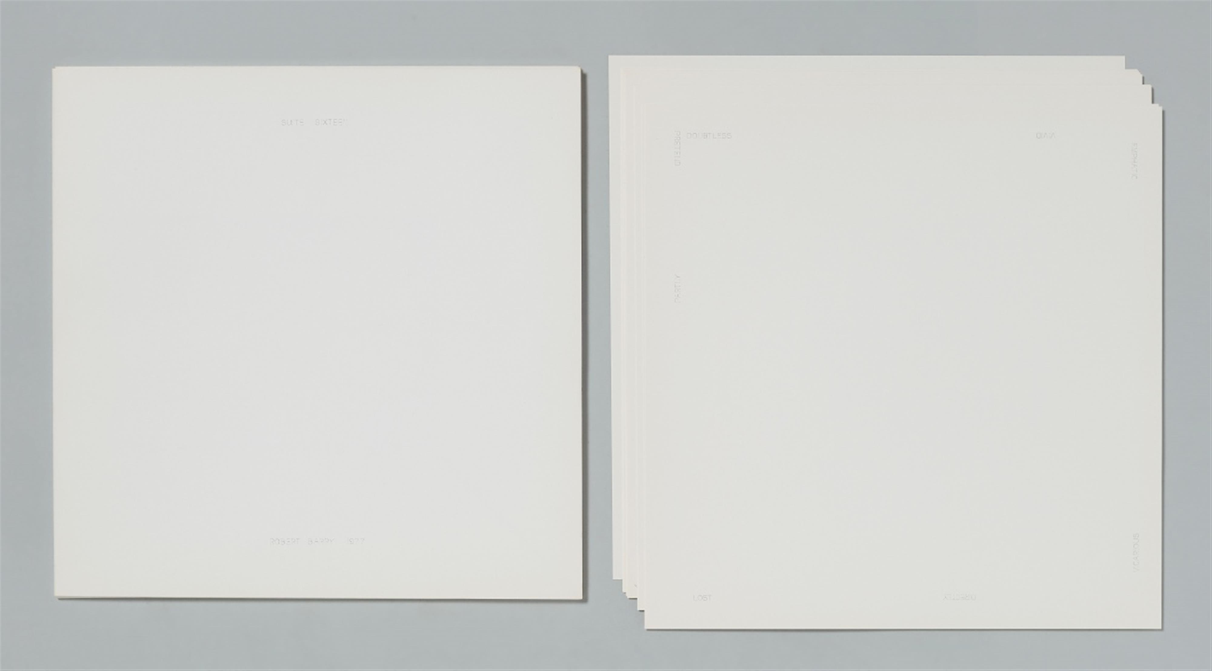 Robert Barry - Suite Sixteen