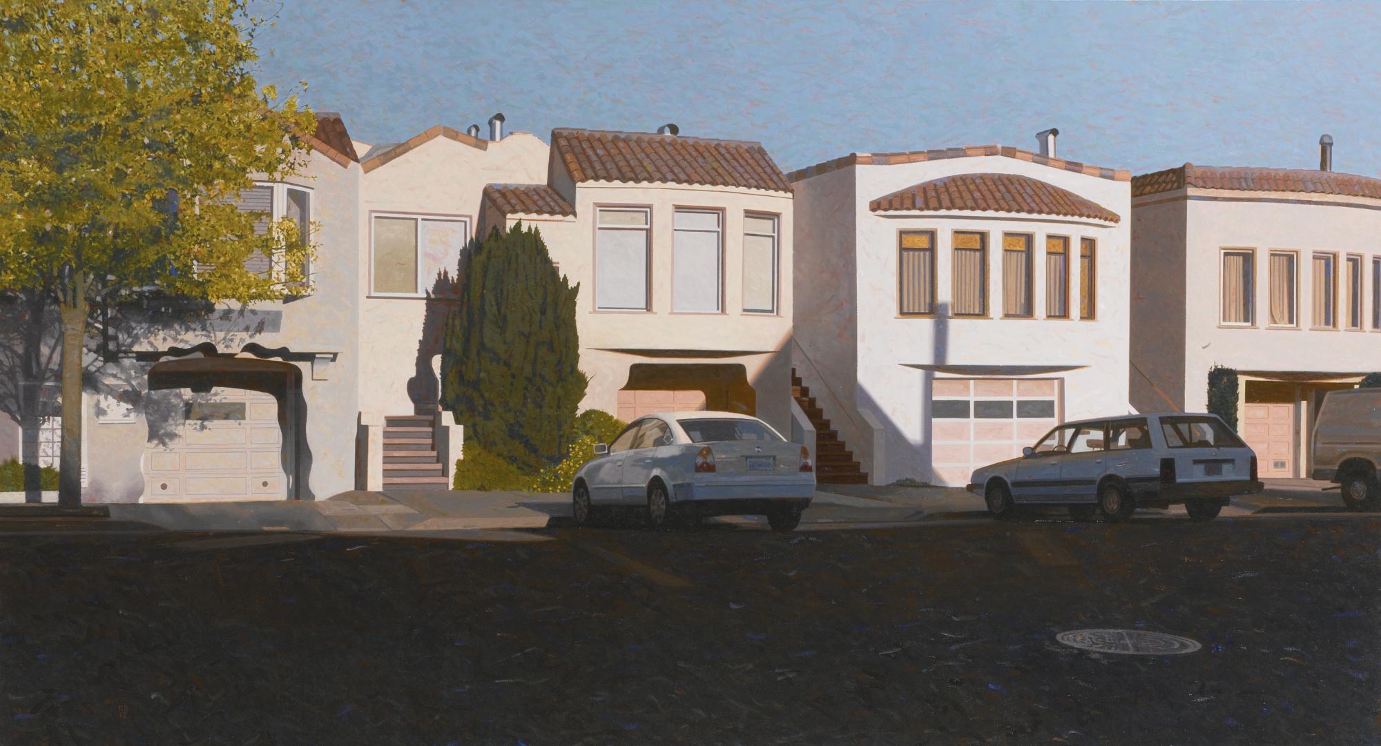 Robert Bechtle - Four Houses On Pennsylvania Avenue