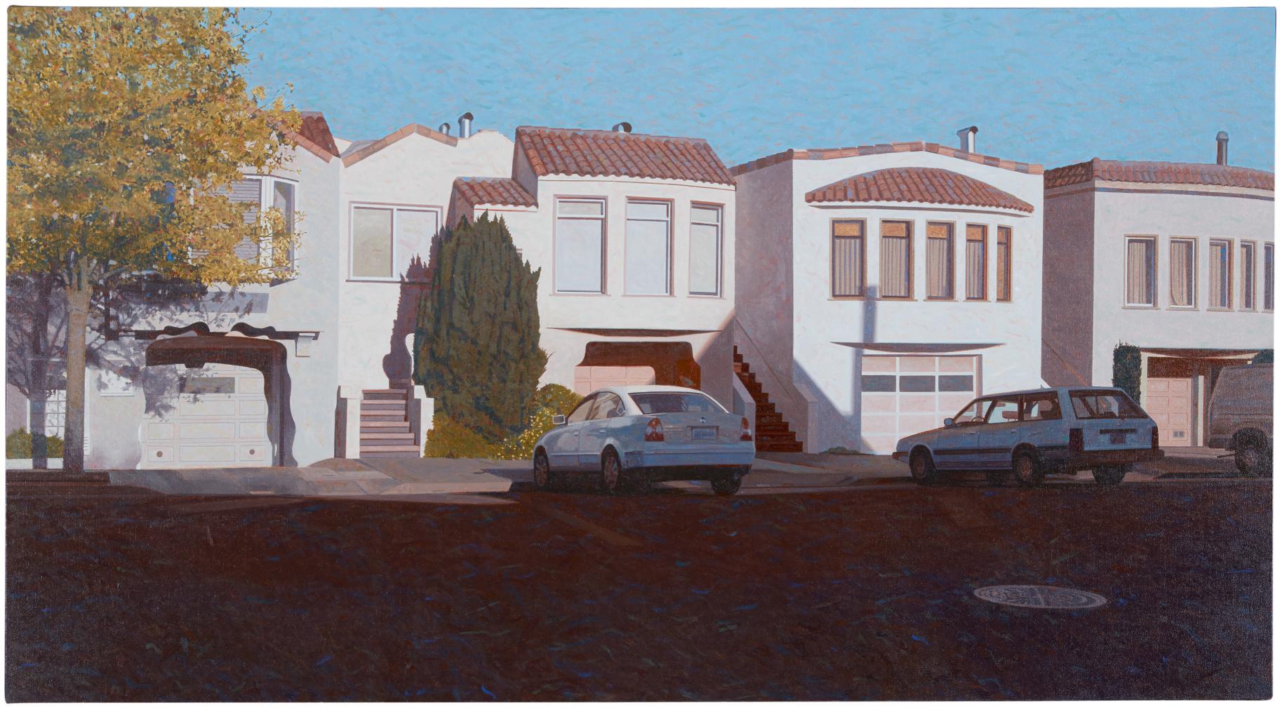 Robert Bechtle - Four Houses On Pennsylvania Avenue
