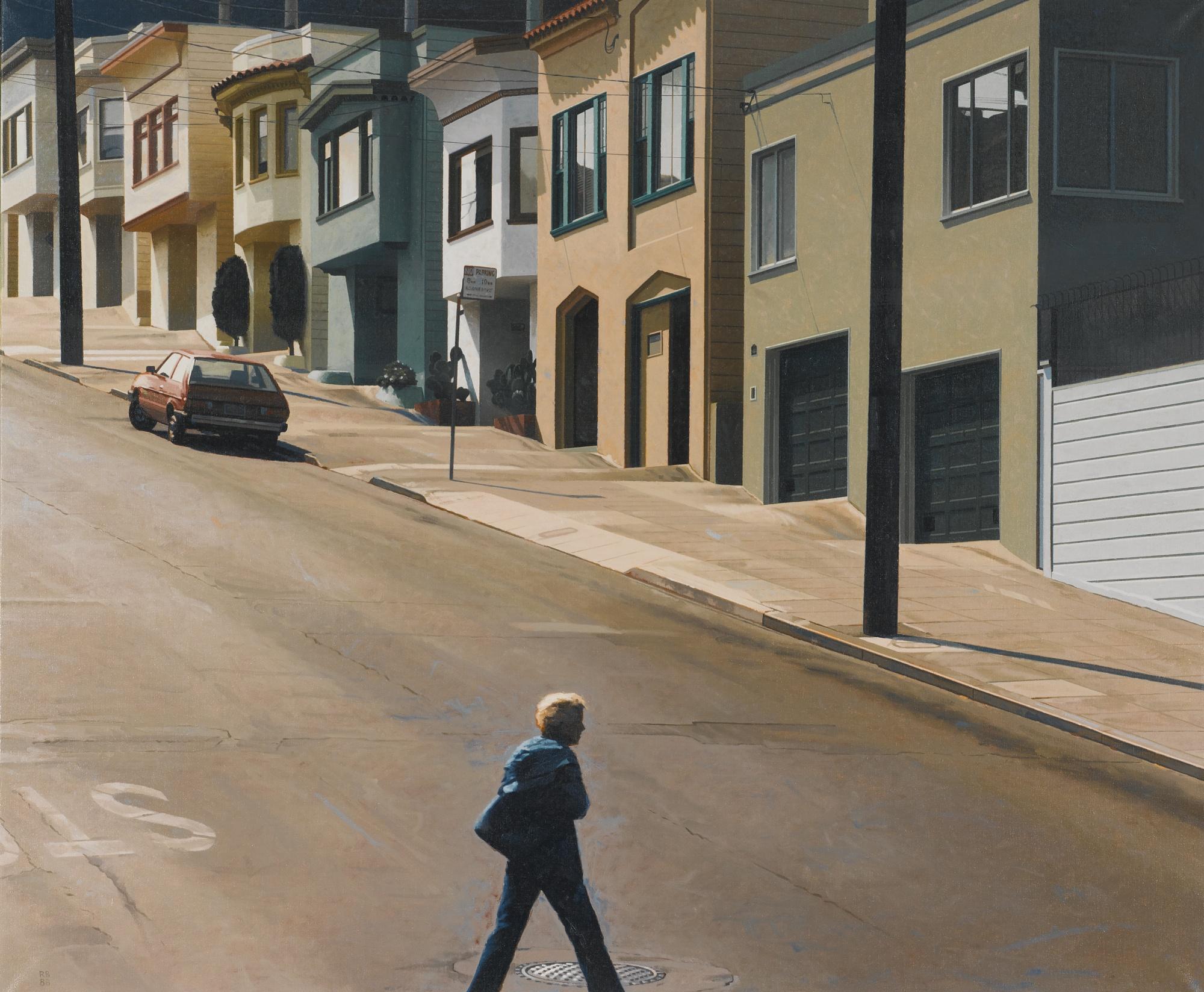 Robert Bechtle - Potrero Stroller-Crossing Arkansas Street