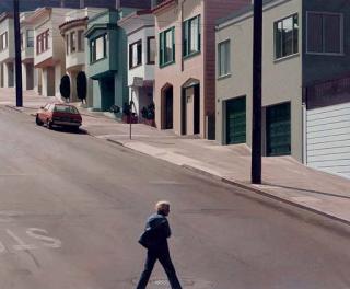 Robert Bechtle - Potrero Stroller-Crossing Arkansas Street