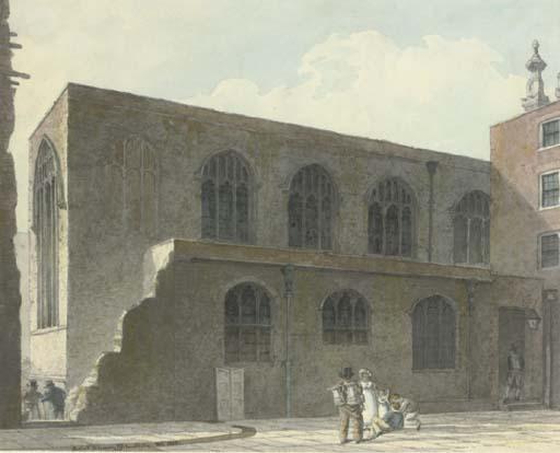 Robert Blemmel Schnebbelie - The Guildhall Chapel At The Time of Its Demolition
