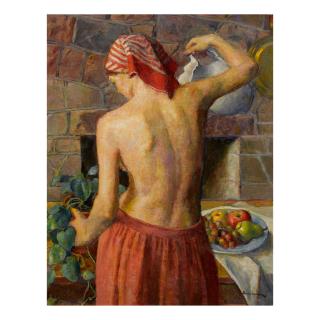 Robert Brackman - Morning Chore