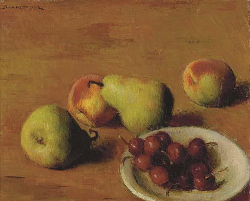 Robert Brackman - Still life with pears and cherries