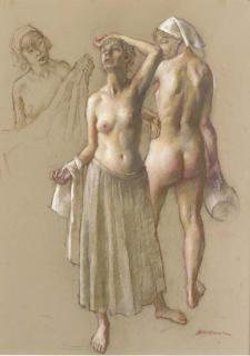 Robert Brackman - Study Of Female Nude