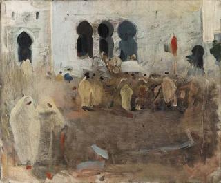 Robert Brough, A.R.S.A. - Moroccan scene