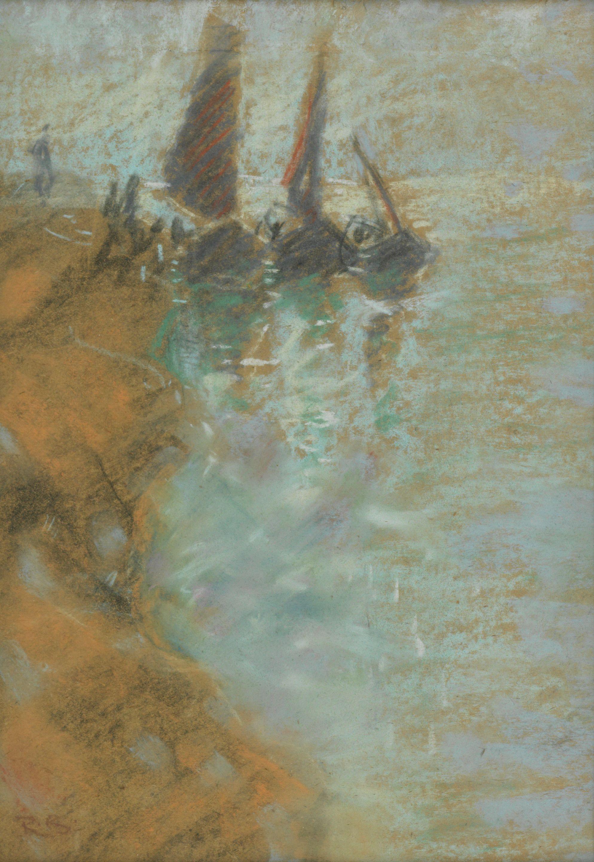 Robert Brough RA ARSA - A continental waterway