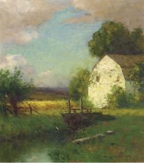 Robert Bruce Crane - A barn in summer