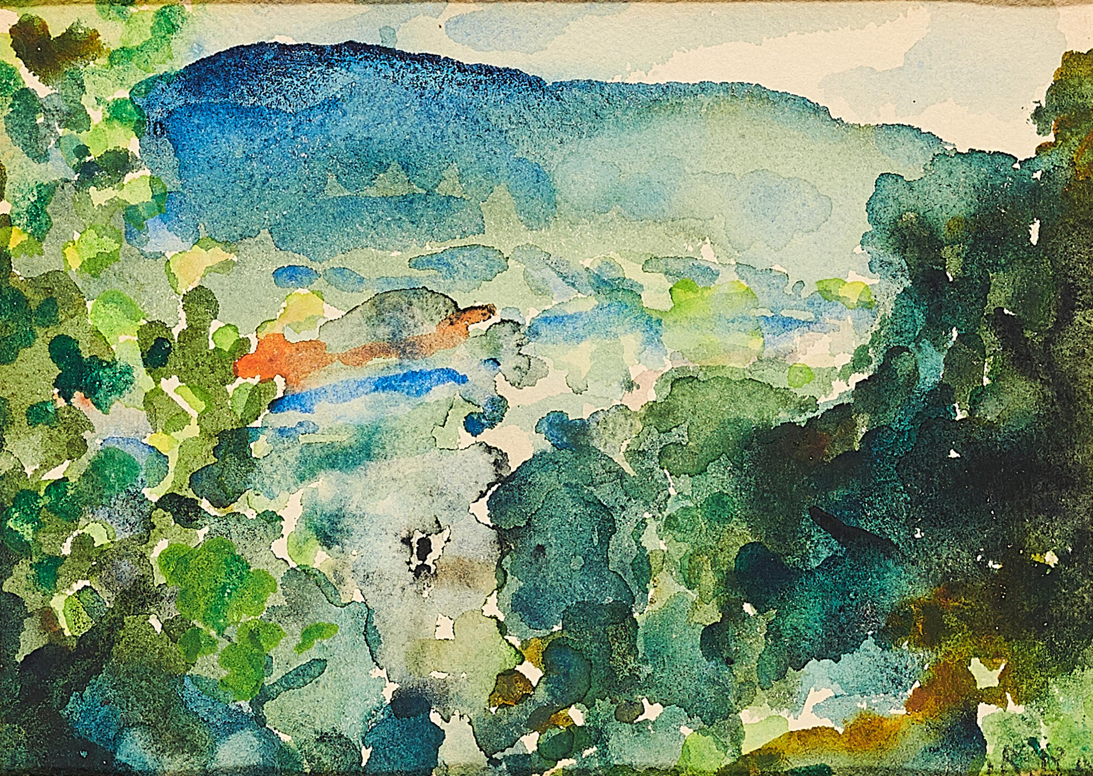 Robert Budzinski - Landschaft bei Marburg.