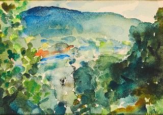 Robert Budzinski - Landschaft bei Marburg.