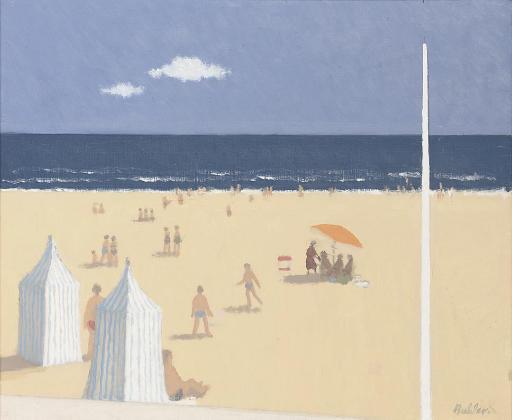 Robert Buhler, R.A. - Changing Tents, Beach near St Malo