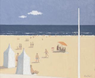 Robert Buhler, R.A. - Changing Tents, Beach near St Malo