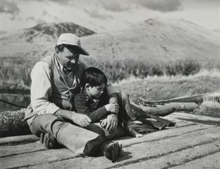 Robert Capa - Hemingway And Son Gregory During Hunting Trip In Sun Valley