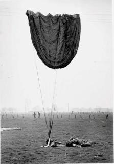 Robert Capa - Jump on the Rhine, 1945