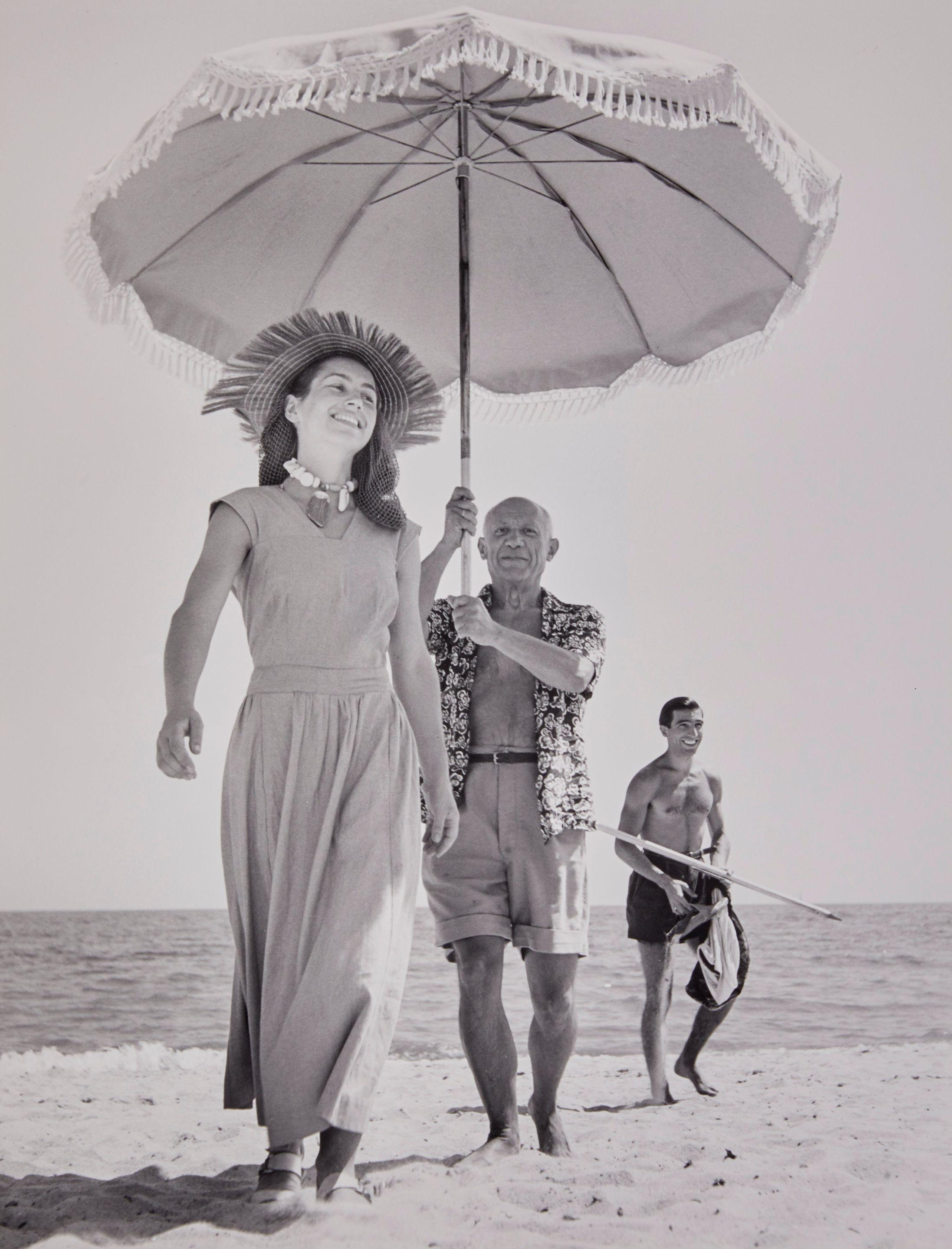 Robert Capa - Picasso and Francoise Gilot