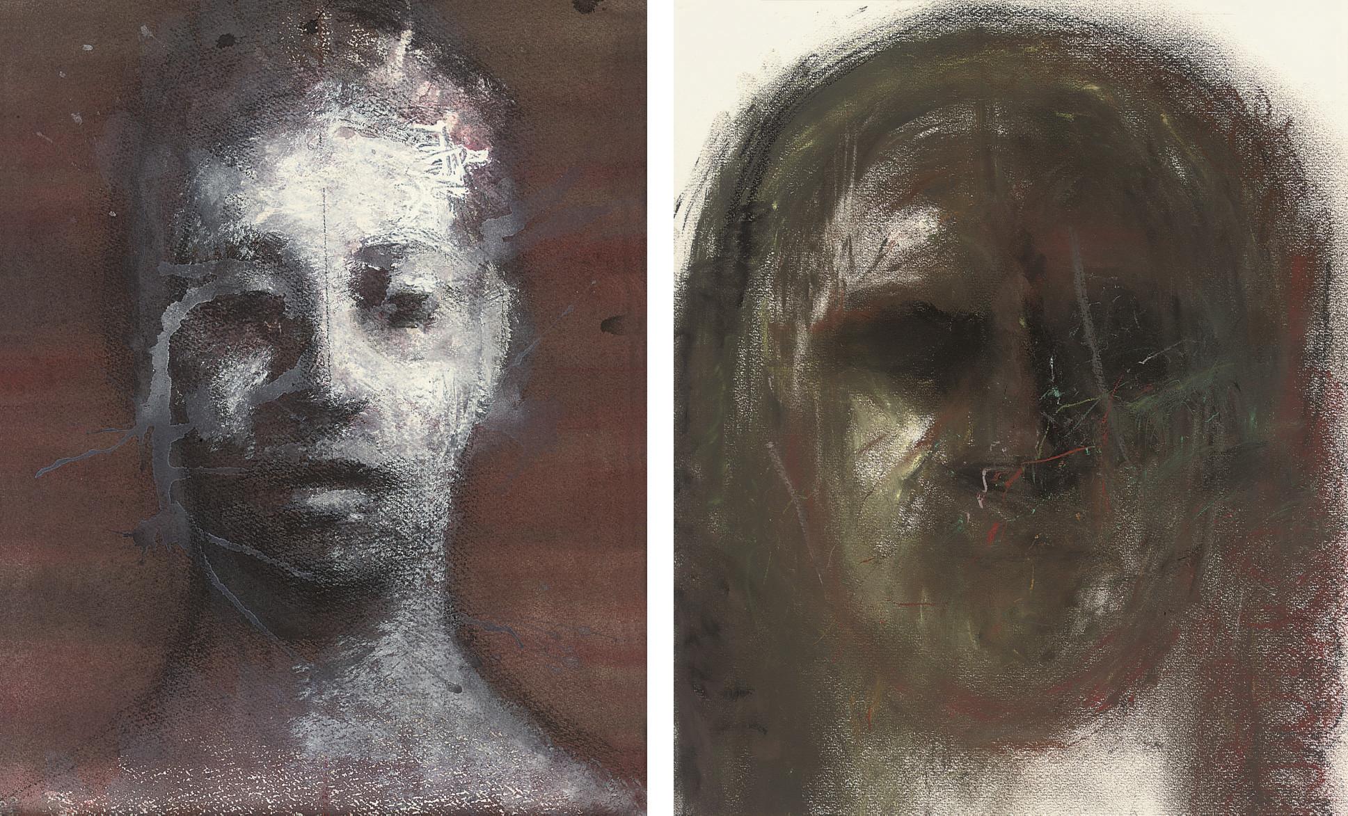 Robert Clatworthy, R.A. - Head; and Head XIV