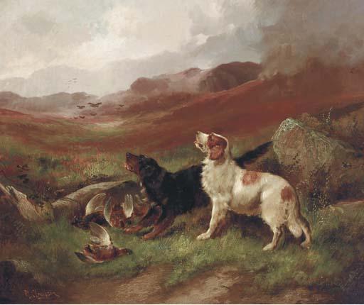 Robert Cleminson - Setters And Game In A Highland Setting