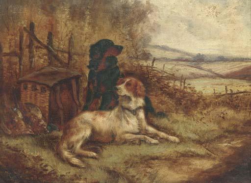 Robert Cleminson - Setters With The Day\'S Bag; And Setters On A Grouse Moor