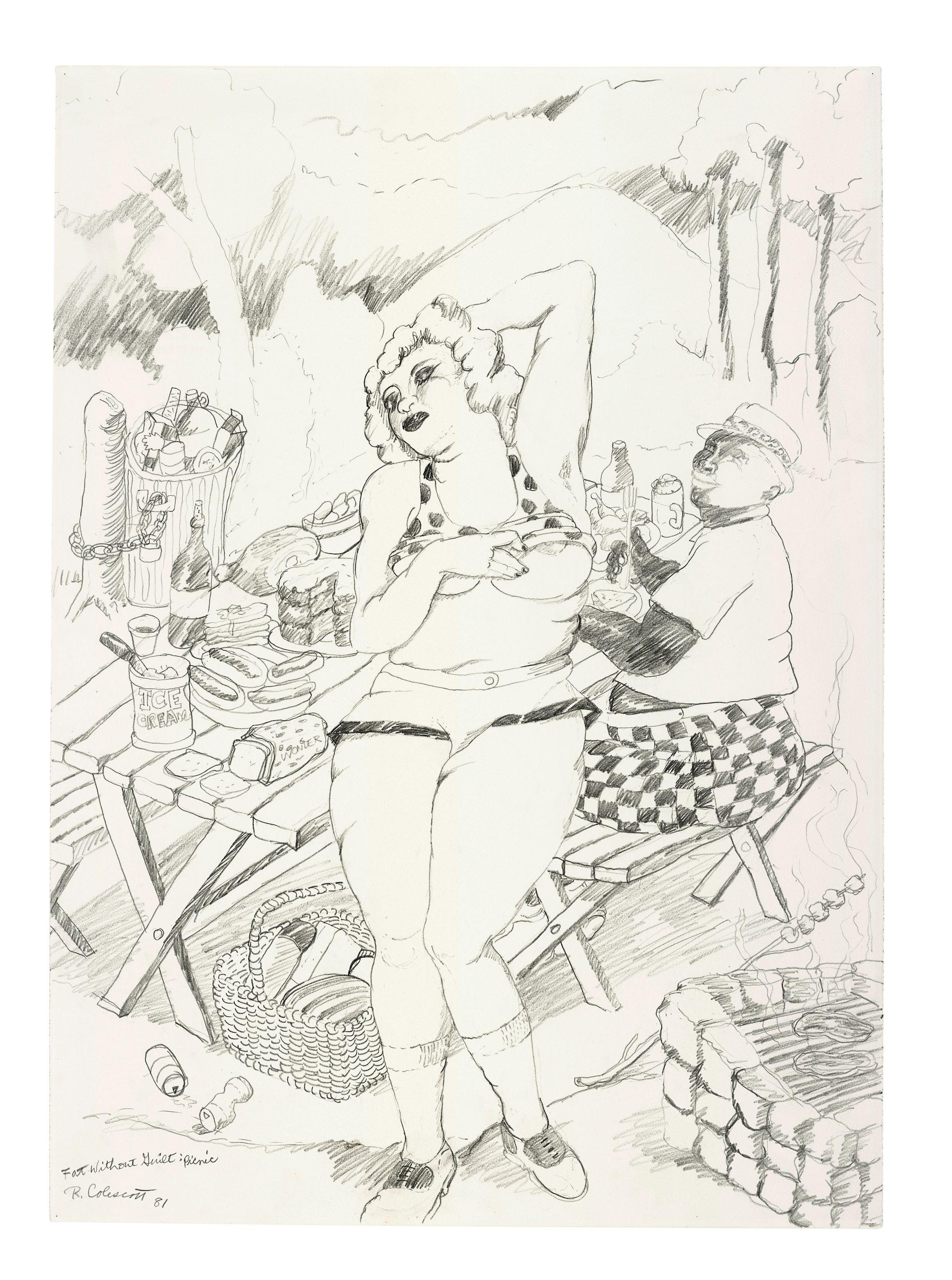 Robert Colescott - Fat Without Guilt: Picnic