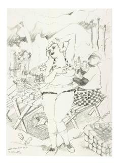 Robert Colescott - Fat Without Guilt: Picnic