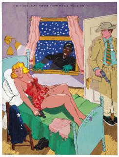 Robert Colescott - Green Glove Rapist