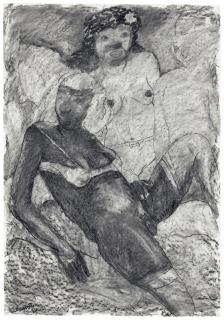 Robert Colescott - Ladies in Waiting