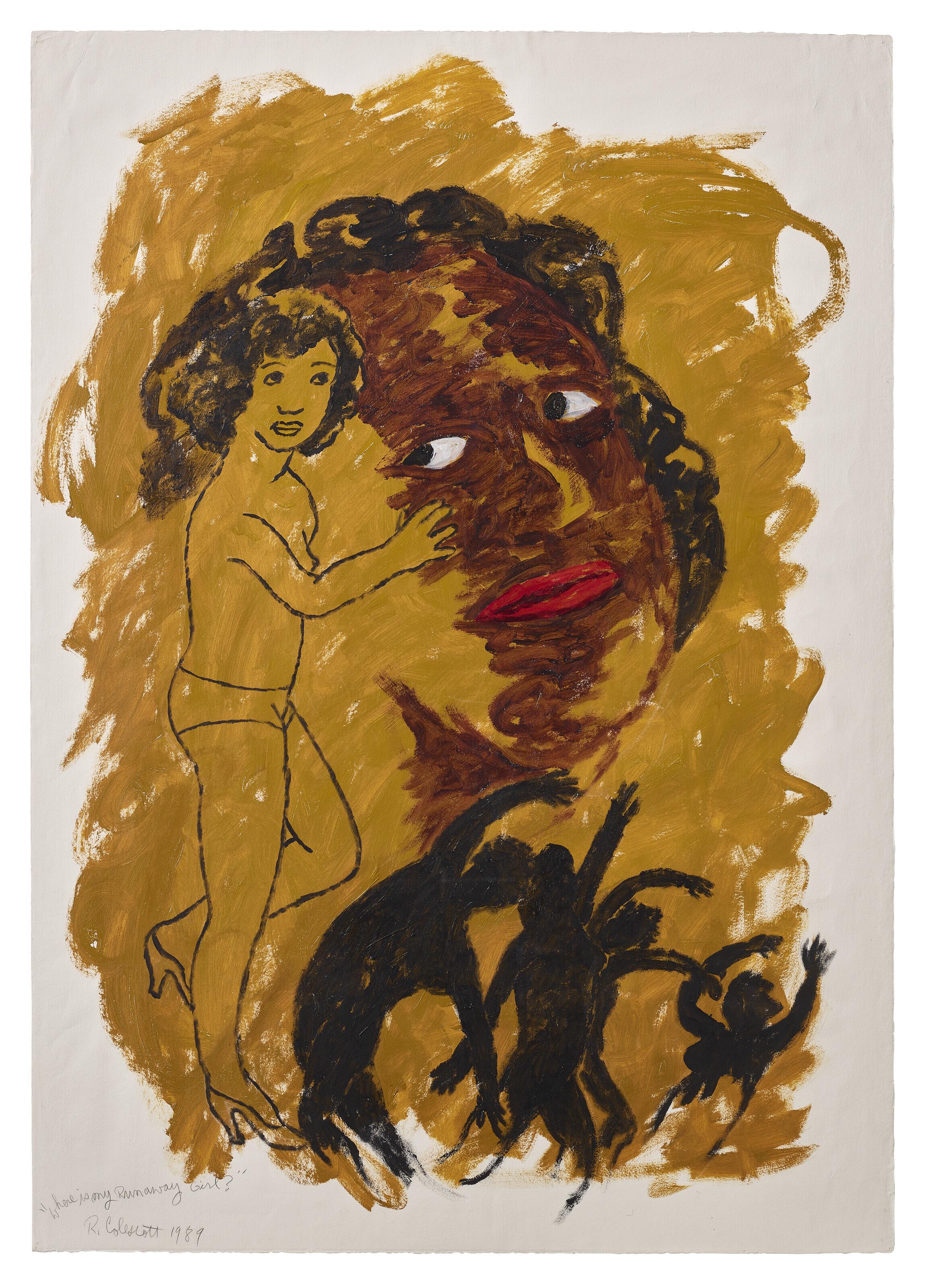 Robert Colescott - Where Is My Runaway Girl?