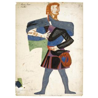 Robert Colquhoun - A Head In Profile; A Sheep\'S Head; A Lady In Profile Twice; Design For A Courtier\'S Costume In A Theatrical Production