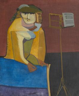 Robert Colquhoun - Figure with music stand