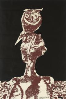 Robert Colquhoun - Man with an owl