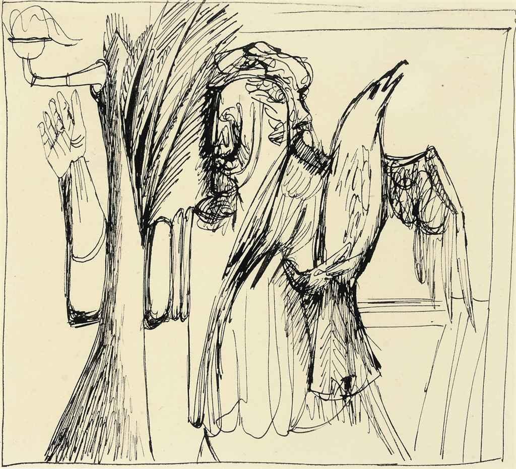 Robert Colquhoun - Man with Bird