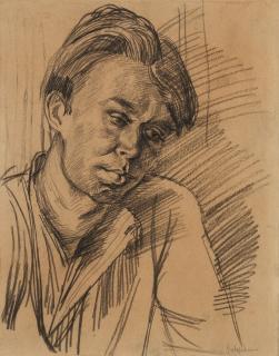 Robert Colquhoun - Portrait Of Robert Macbryde (1913-1966)