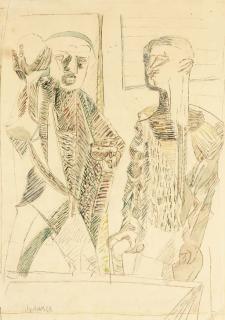 Robert Colquhoun - Two men in discussion
