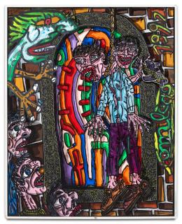 Robert Combas - Autoportrait en crise