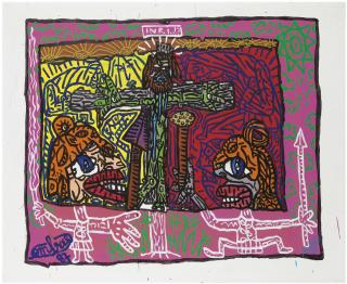 Robert Combas - Jésus Christ