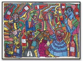 Robert Combas - Le Beaujolais Nouveau Est Arrivé