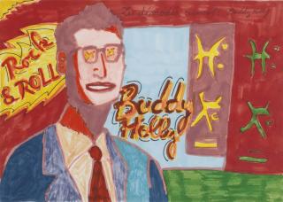 Robert Combas - Les démodés aiment: Buddy Holly