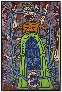 Robert Combas - Les deux jumeaux à tuyaux