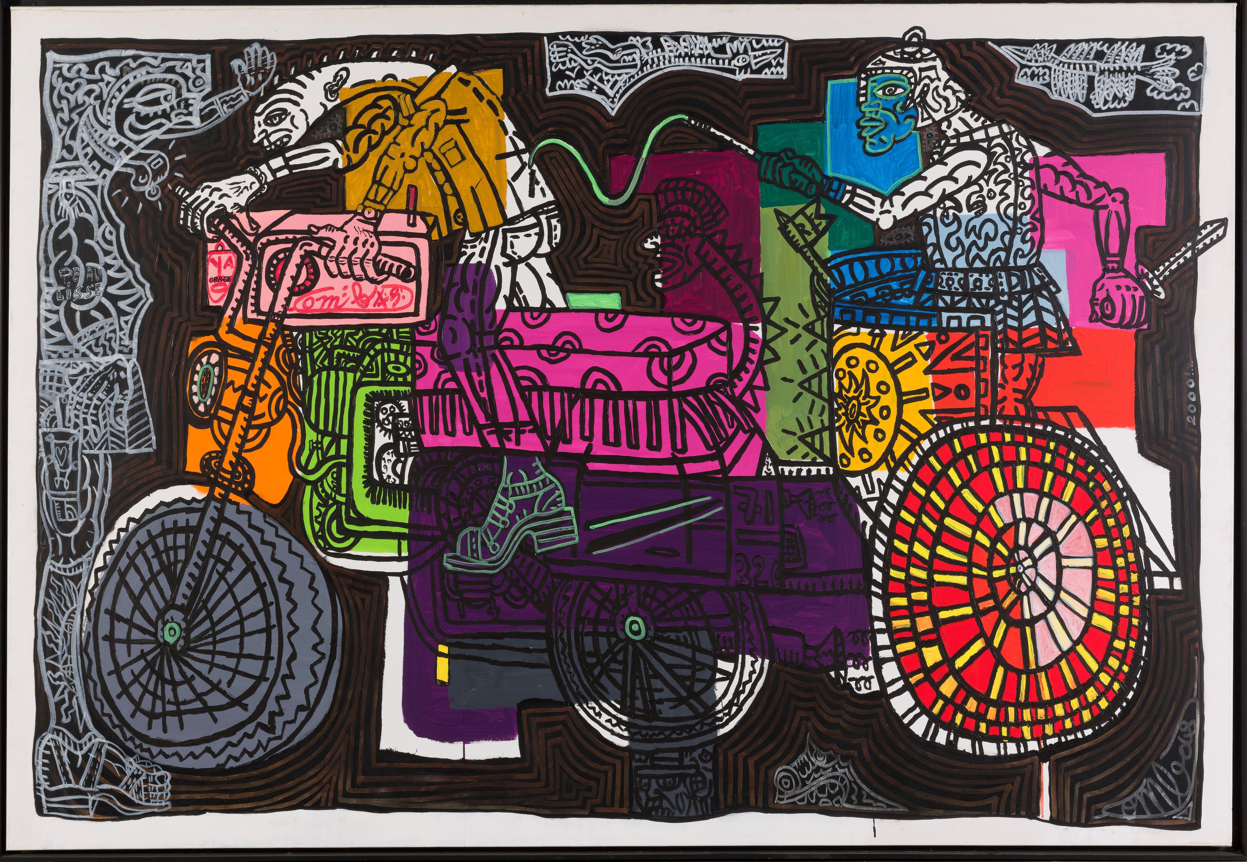 Robert Combas - Motoromain char de Benhur à essence de fumier