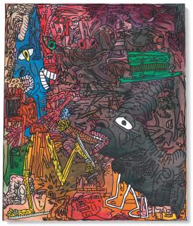 Robert Combas - Poursuivi par Mister Deumerde