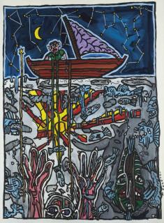 Robert Combas - Tir, l\'homme seul